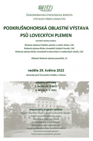Pozvánka - Klubová výstava Červený Hrádek