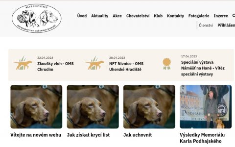 Vítejte na novém webu